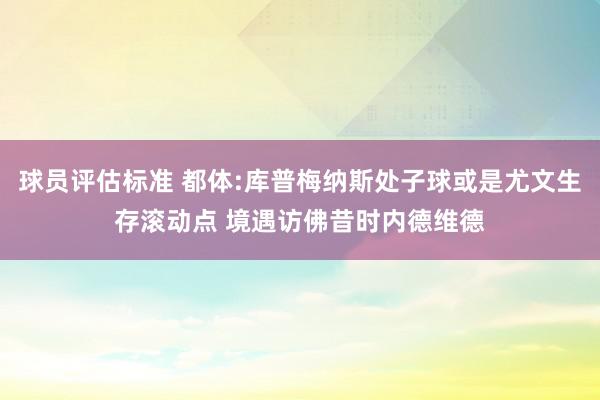 球员评估标准 都体:库普梅纳斯处子球或是尤文生存滚动点 境遇访佛昔时内德维德