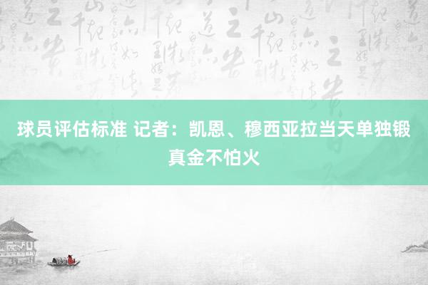 球员评估标准 记者：凯恩、穆西亚拉当天单独锻真金不怕火